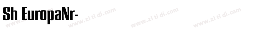Sh EuropaNr字体转换